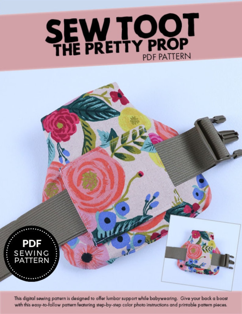 Lumbar Support Pattern - the Pretty Prop by Sew Toot - PDF Sewing ...