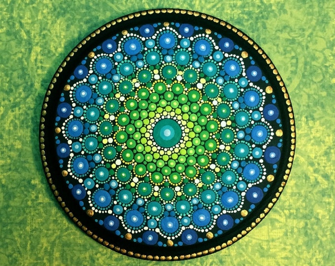 Mandala Wood Panel large Round Etsy Canada