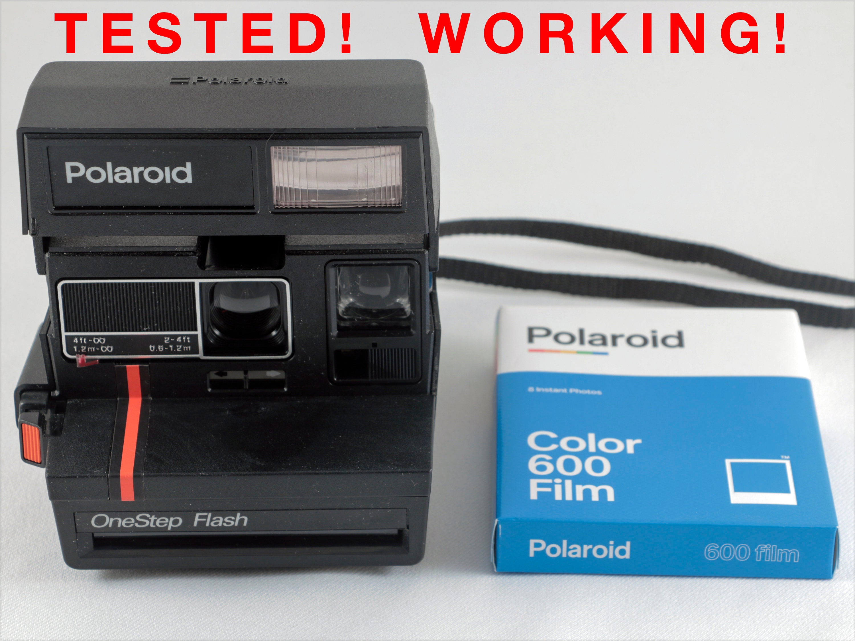 Step Flash Polaroid Polaroid 600 Onestep Film Vintage Original