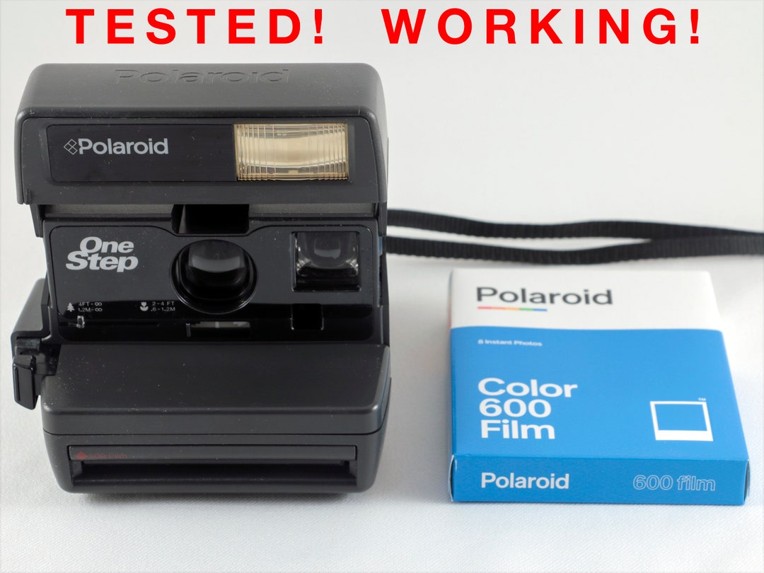 Vintage Original Polaroid Onestep 600 Instant Film Camera and One Pack New Polaroid 600 Color Film Tested Working Etsy
