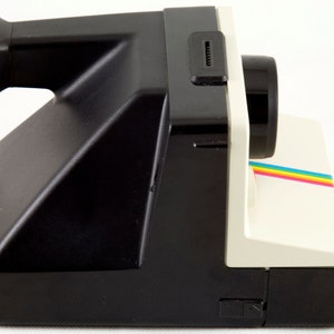 Vintage Polaroid OneStep SX-70 White Rainbow Stripe Instant Film Camera Tested & Working image 3