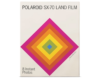 New Polaroid SX-70 Color Film Pack Limited Paul Gimambarba Edition for Polaroid SX-70 Series Cameras - Brand New In Sealed Package  8 Photos