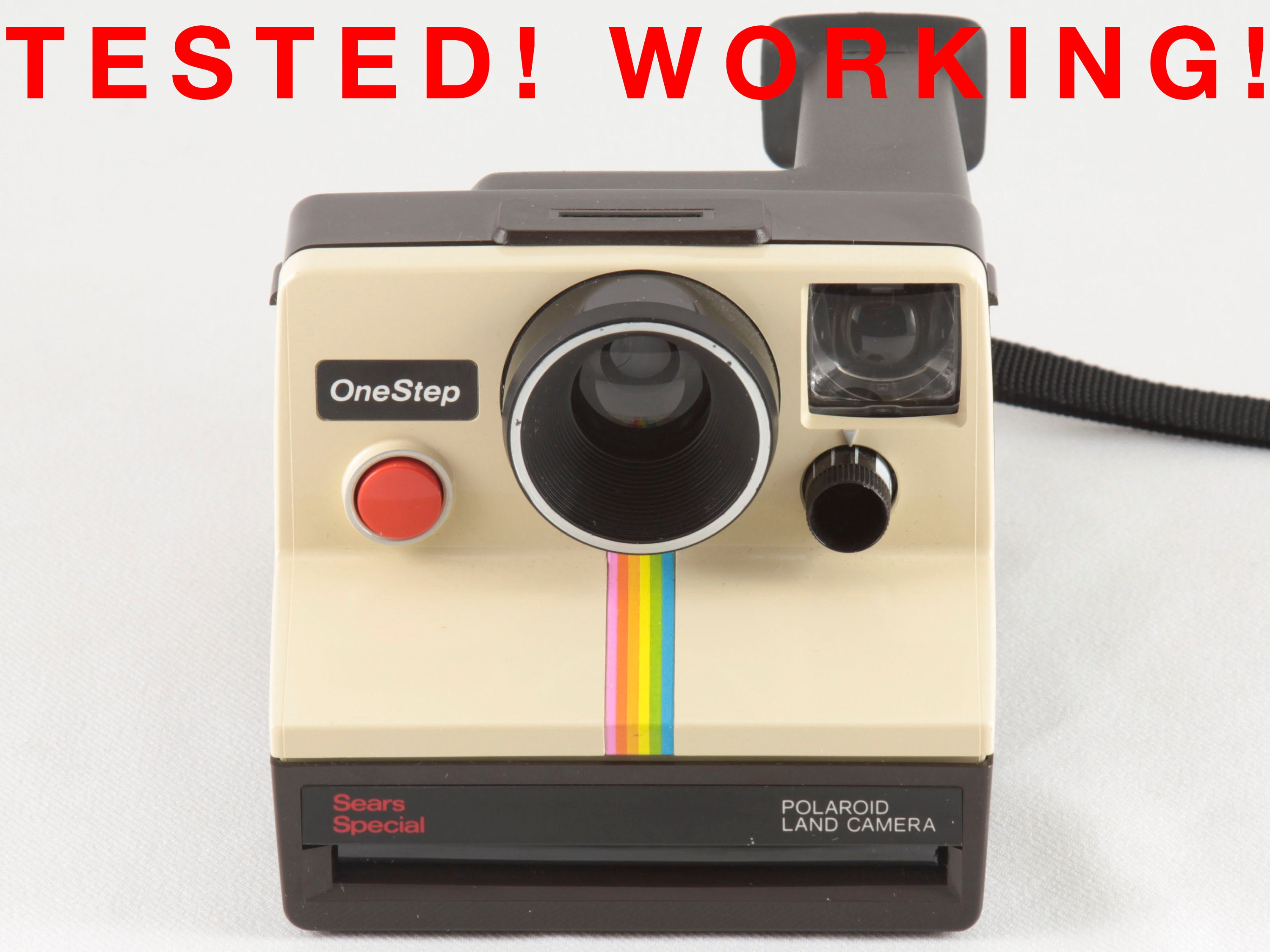 Vintage Original Polaroid Onestep 600 Instant Film Camera and One Pack New  Polaroid 600 Color Film Tested & Working 