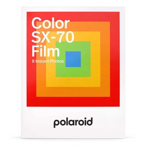 New Polaroid SX-70 Color Film Pack for Polaroid SX-70 Series Cameras - Brand New In Sealed Package - 8 Photos Eight Pictures