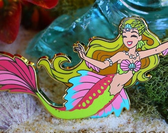 Blonde Mermaid Hard Enamel Pin