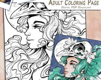 Download Unicorn Adult Coloring Pages | Etsy