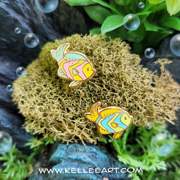 Fishy Friends Pair #2 Enamel Pins