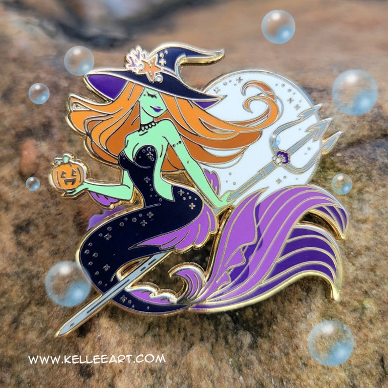 Sea Witch Hard Enamel Pin image 3