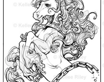 Unicorn Adult Coloring Pages