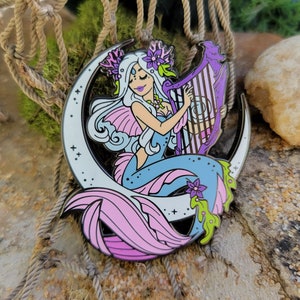 Sirène de la Lune Hard Enamel Pin