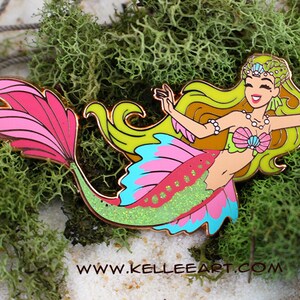 Blonde Mermaid Hard Enamel Pin image 7