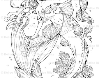 Little Whispers - Adult Coloring Page