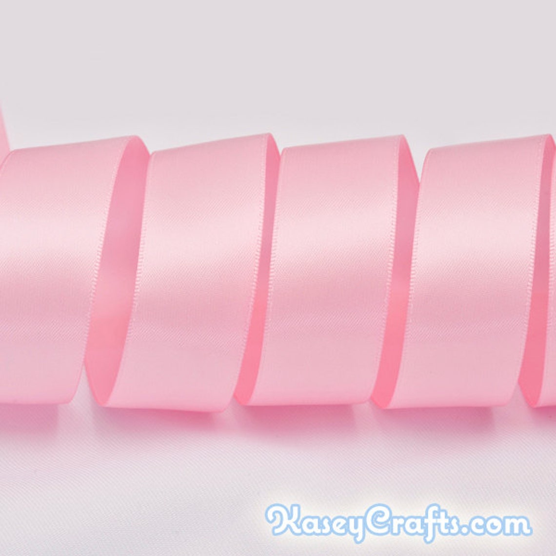 Pink Ribbon, Double Faced Satin Ribbon, Widths Available: 1 1/2