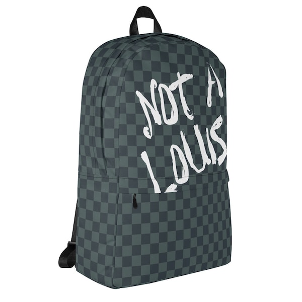 The Sebastian (Not a Louis) Checkered Polyester Laptop Backpack