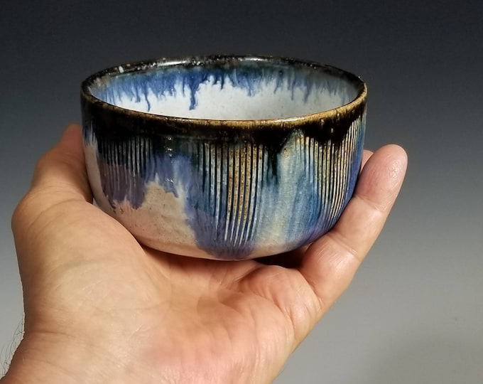 Wood-Fired Small Pottery Bowl: Decorative Anagama Ware