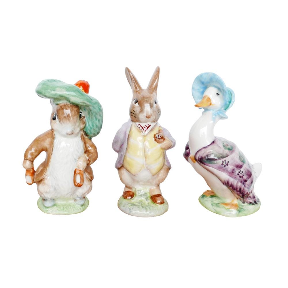 ジョン・ベスウィック　豚の楽隊　６匹セット Beswick beatrix potter figurines - Etsy 日本