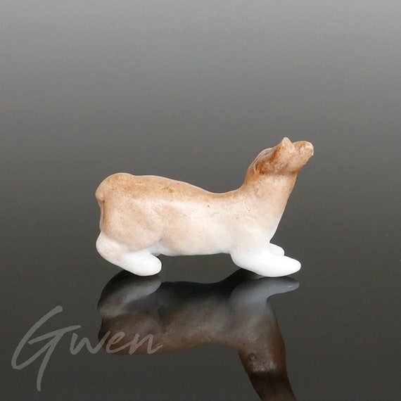 Garçon aux lapins faïence de biscuit - C&N Antiquités