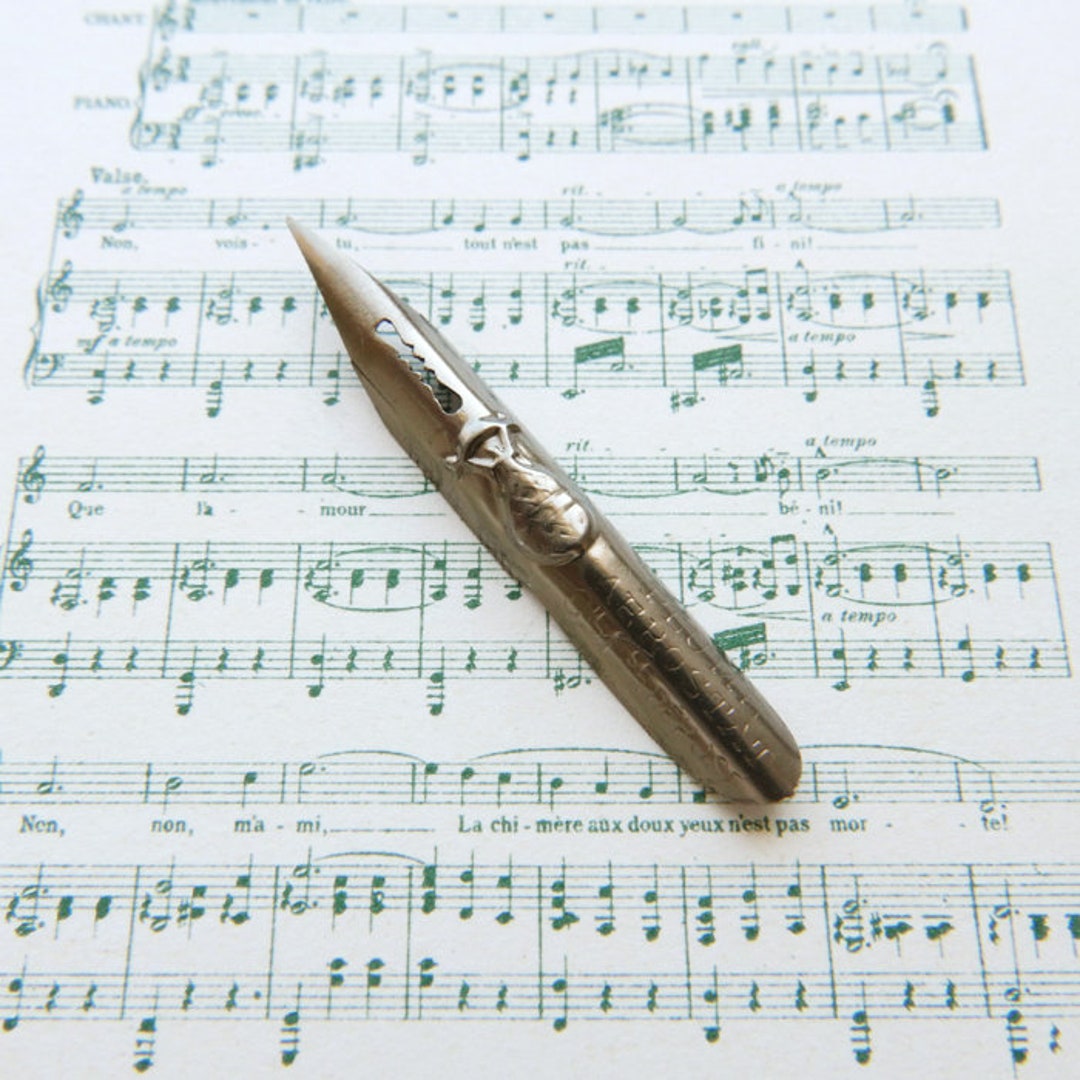 Antique Embossed Nib for Dip Pen French Hot Air Balloon AEROPOSTAT Cie