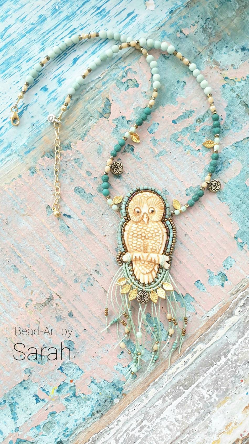 Ethnic Beaded Face Charm Longer Earrings