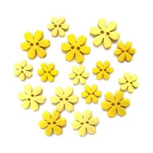 YELLOW FLOWER BUTTONS