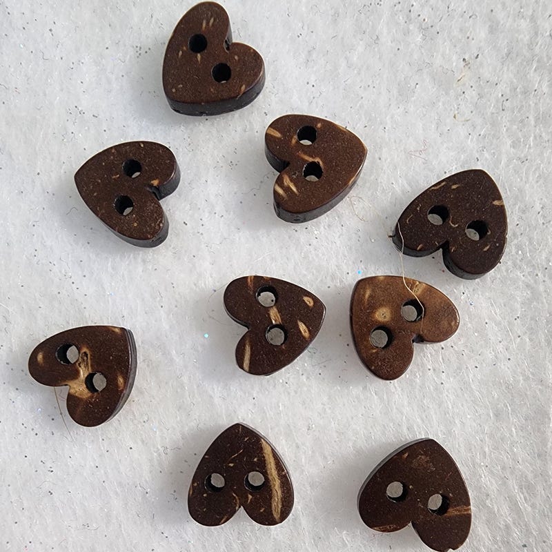 Coconut Shell Button - Etsy