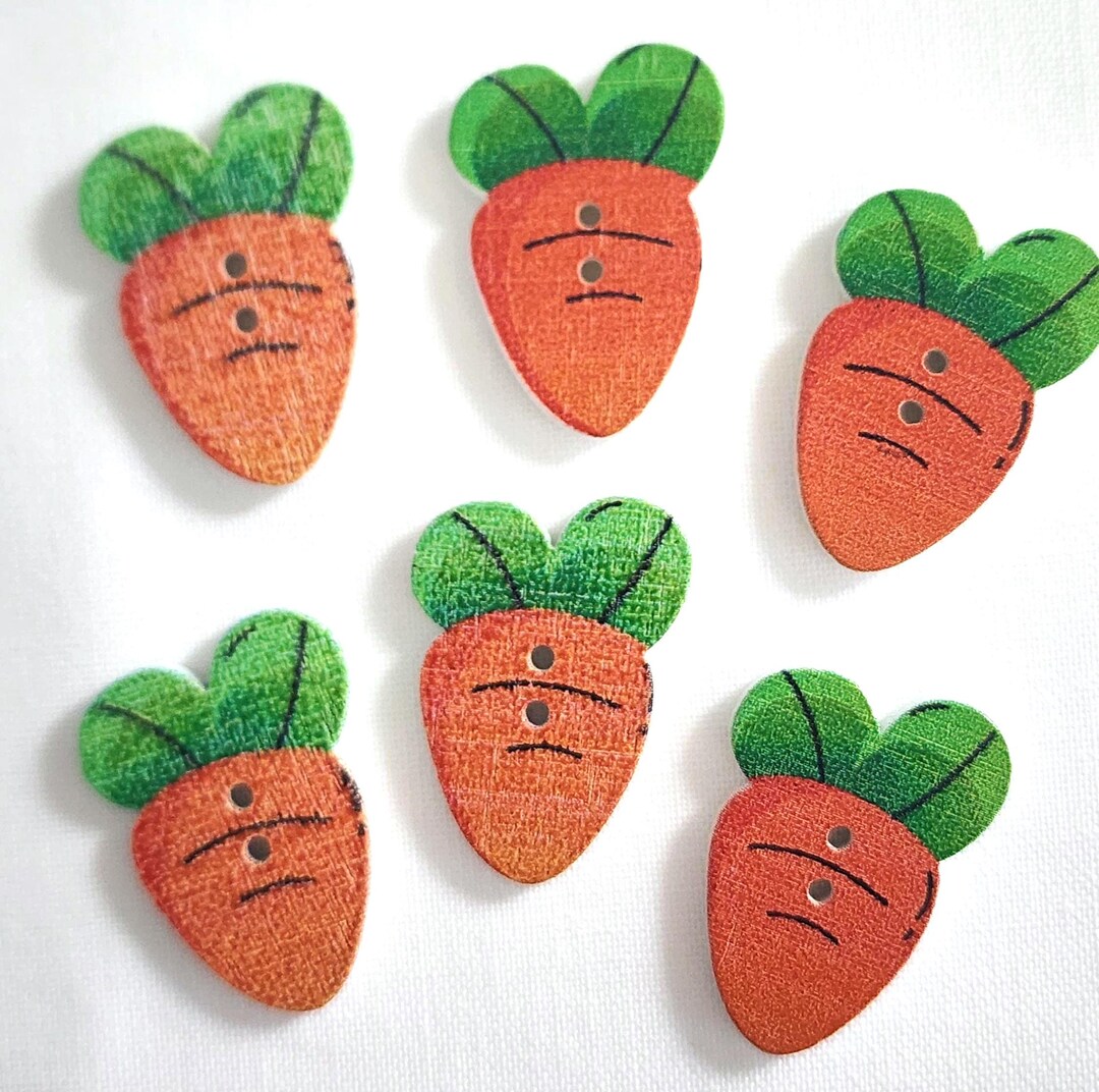 CARROT BUTTONS - Etsy