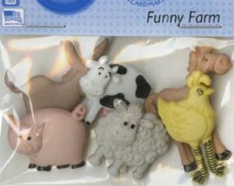 FUNNY FARM BUTTONS