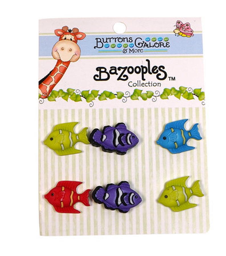 FISH BUTTONS - Etsy