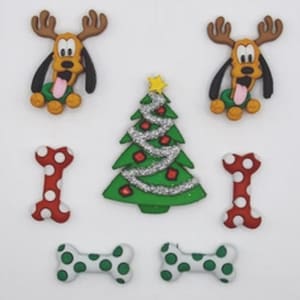 A Pluto Holiday Disney Buttons