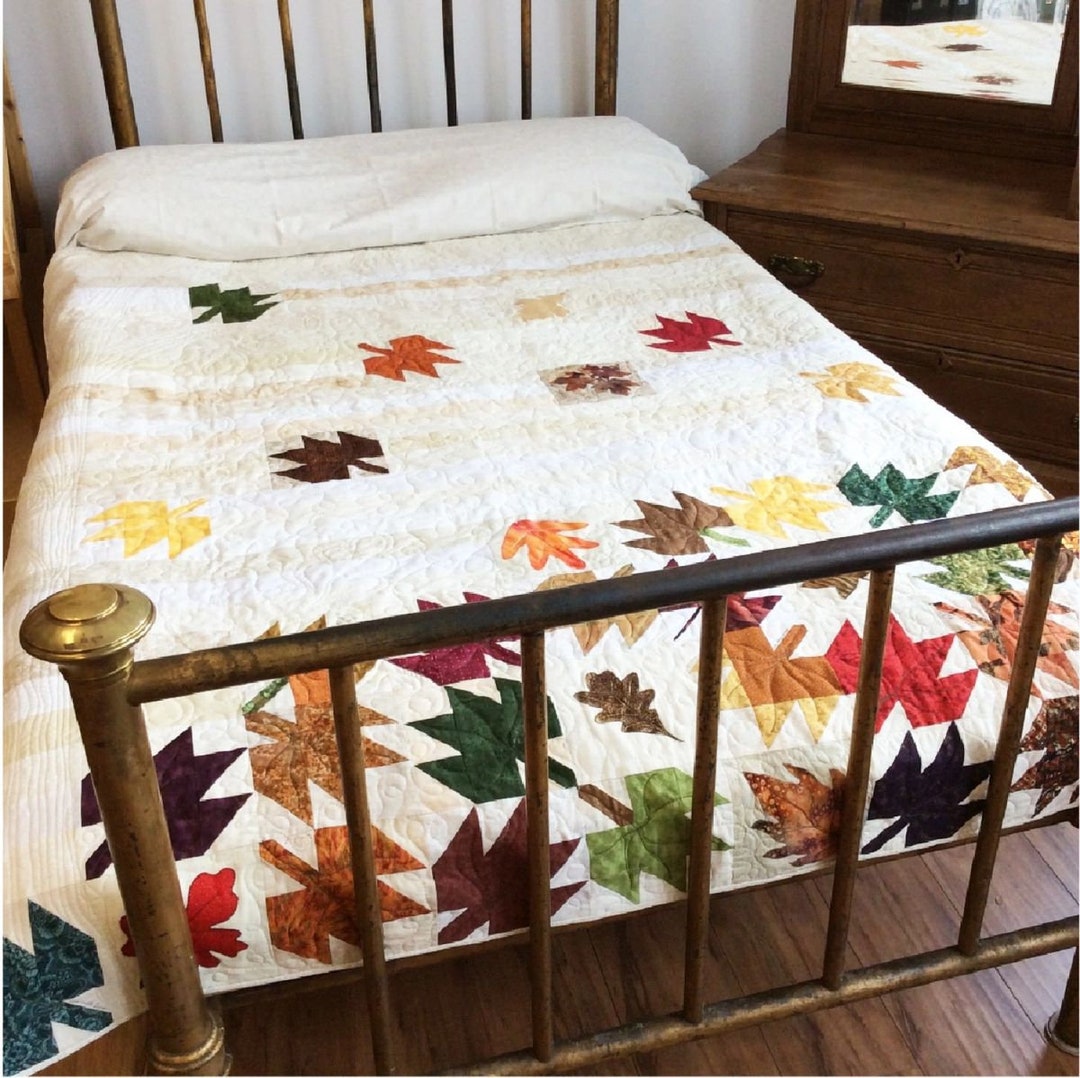 FALLING LEAVES QUILT Pattern - Etsy
