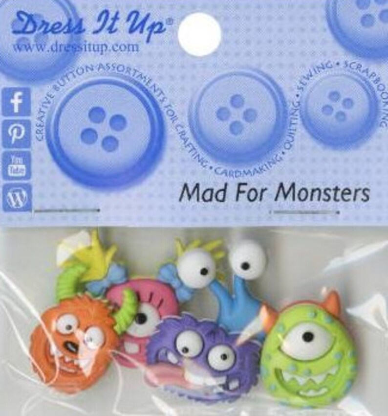 Monster Button Designs MONSTER BUTTONS - Etsy