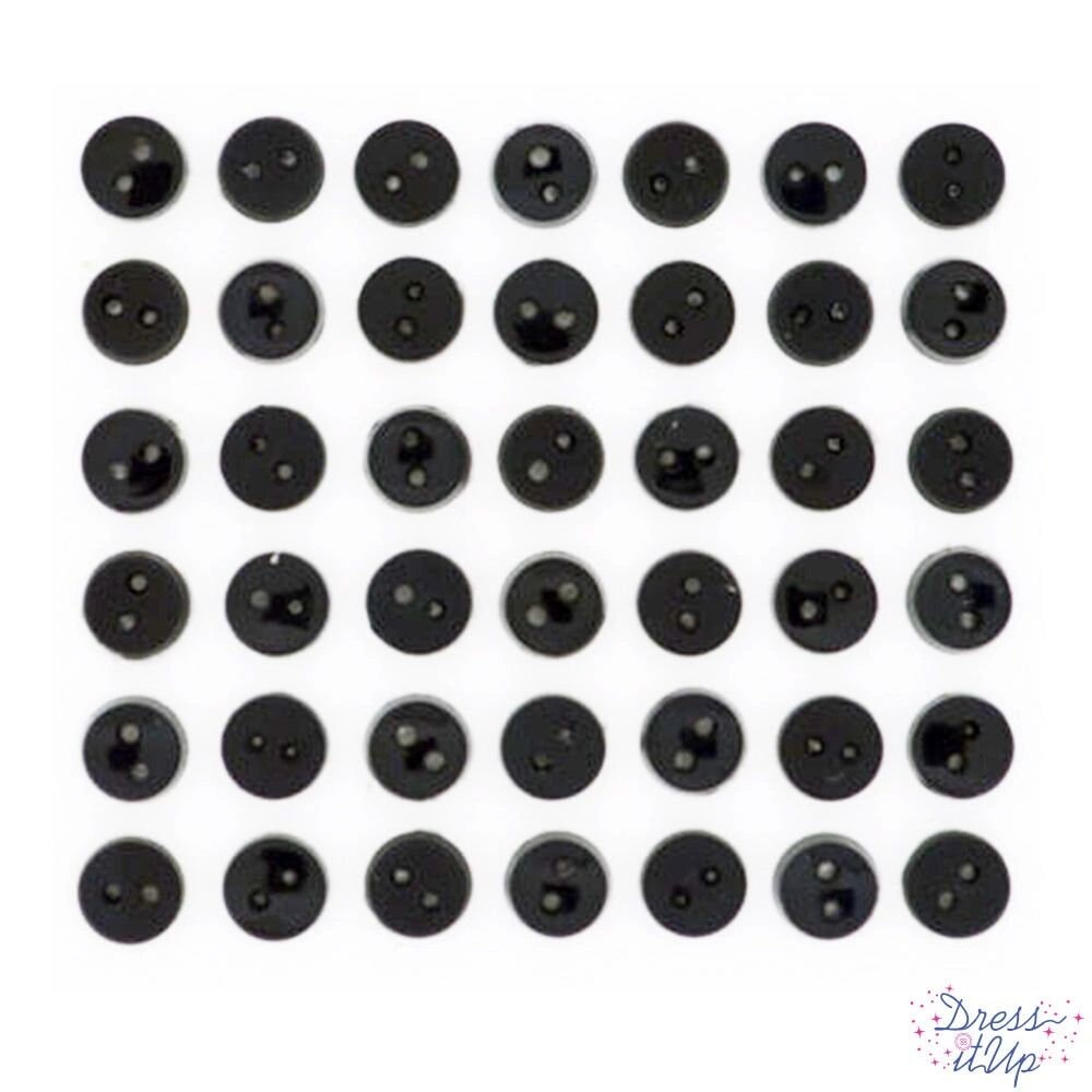 TINY BLACK BUTTONS