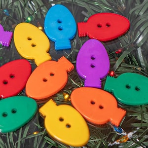 CHRISTMAS LIGHTS BUTTONS