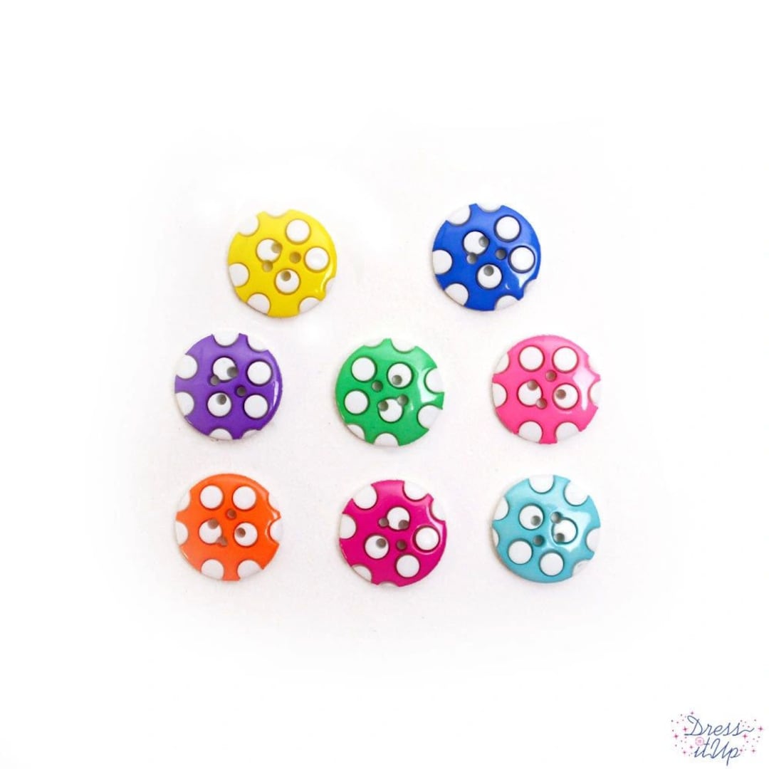 POLKA DOT BUTTONS - Etsy