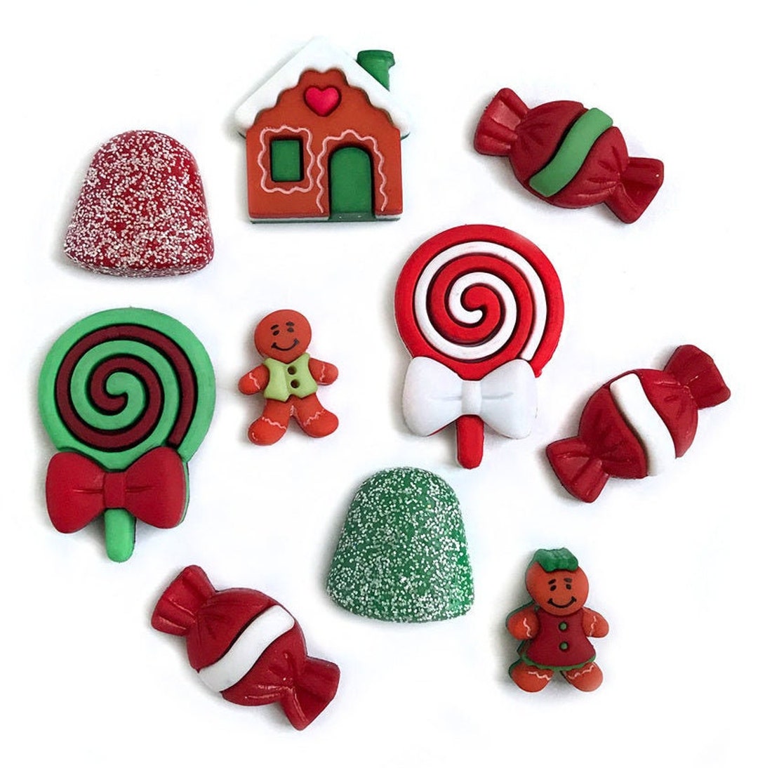 GINGERBREAD HOUSE BUTTONS - Etsy