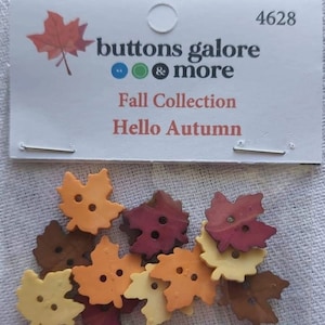 AUTUMN LEAVES BUTTONS