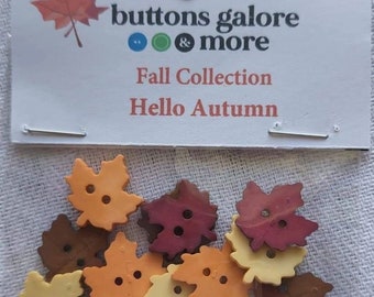 AUTUMN LEAVES BUTTONS