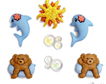 BEACHY BEARS BUTTONS