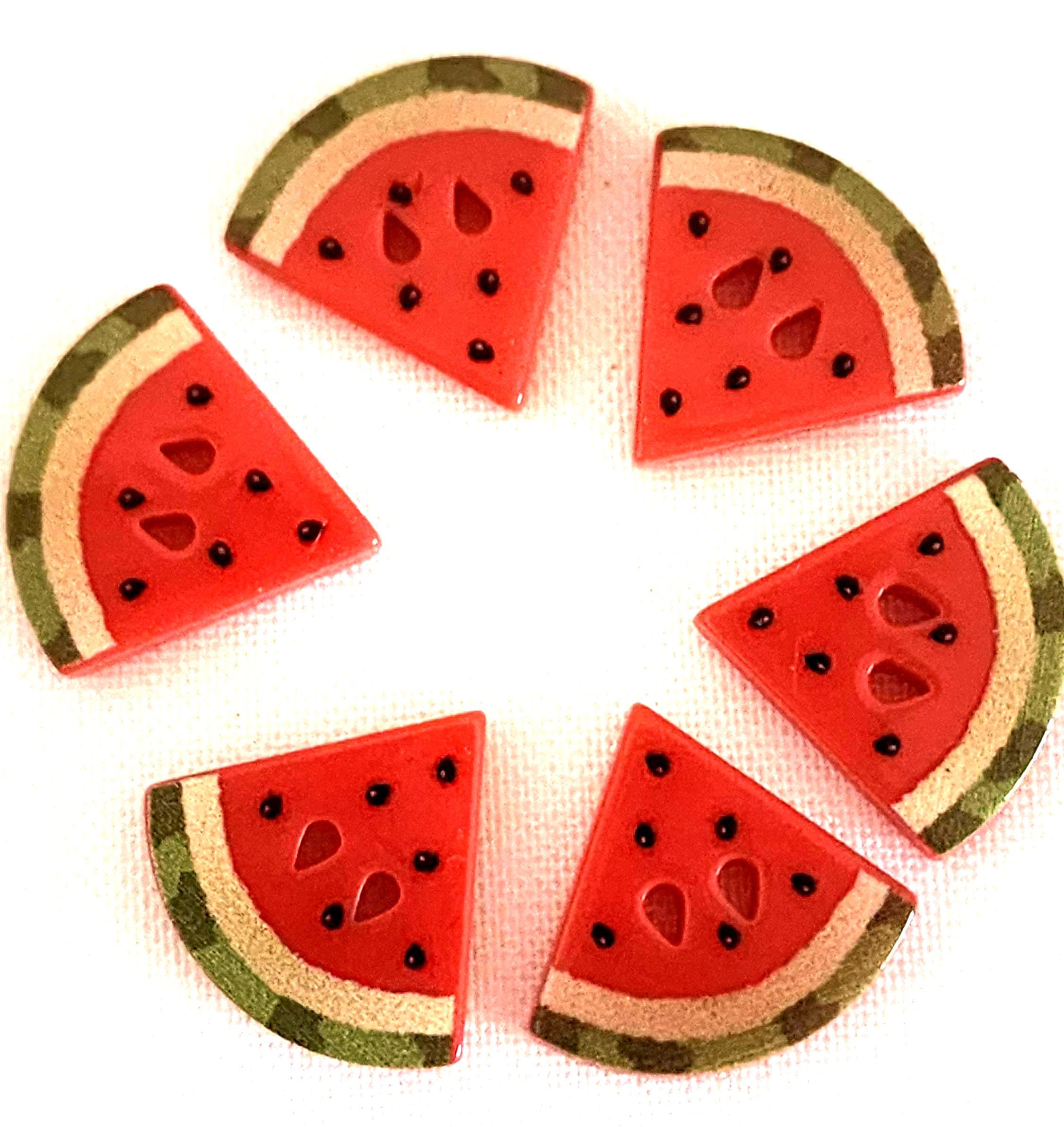 Watermelon Buttons WATERMELON SLICE BUTTONS - Etsy