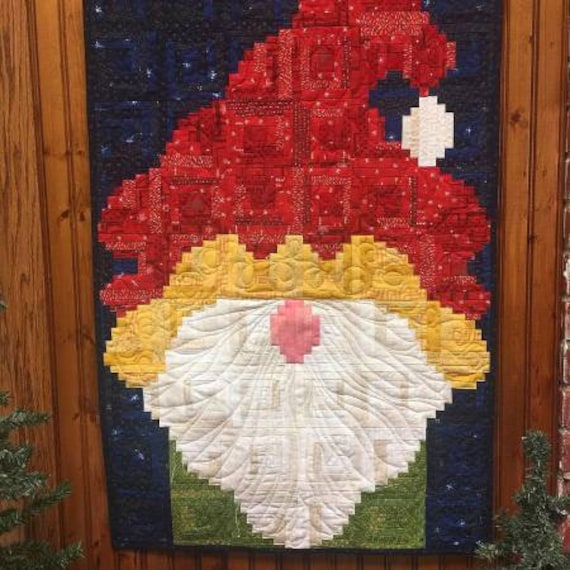 SANTA CLAUS QUILT Pattern Cut Loose Press - Etsy