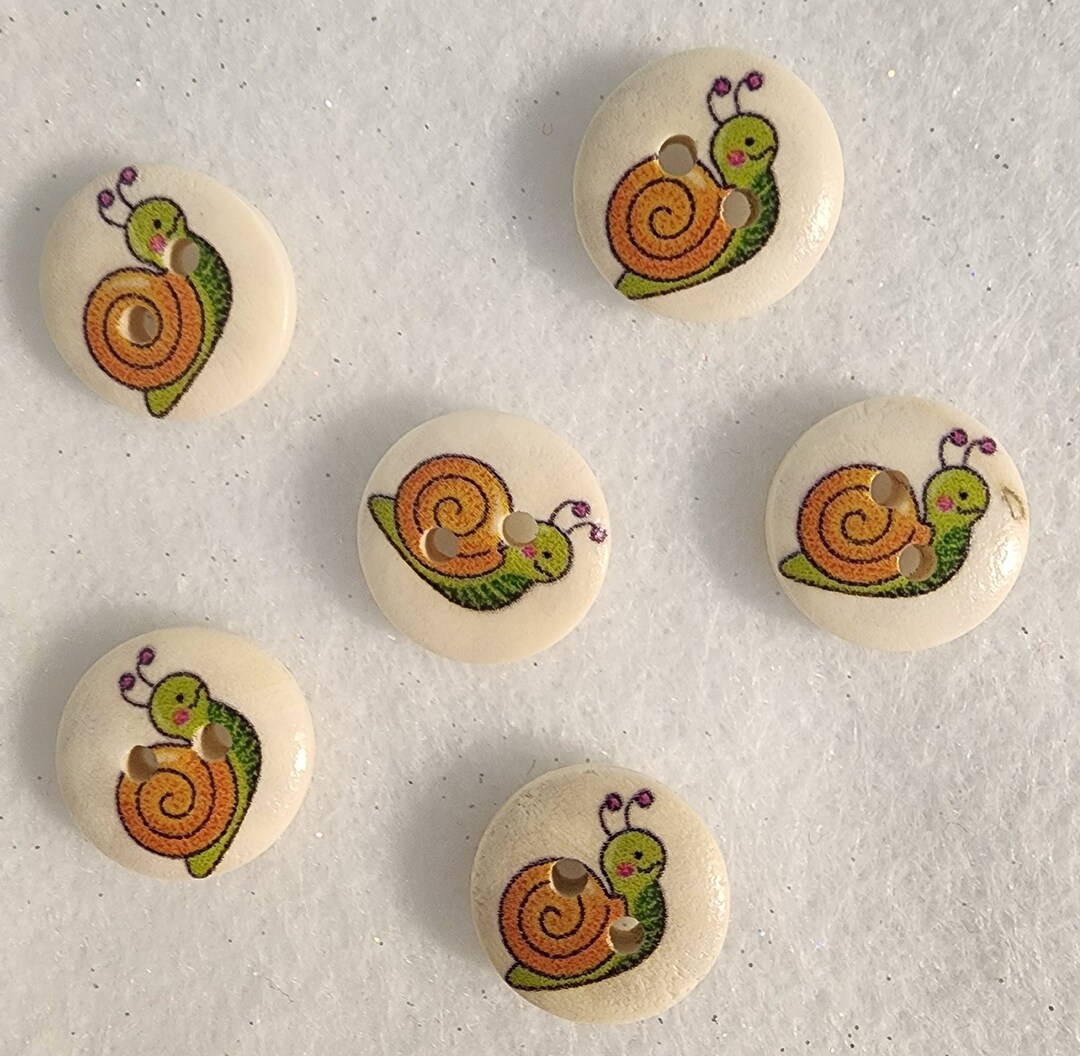 SNAIL BUTTONS - Etsy