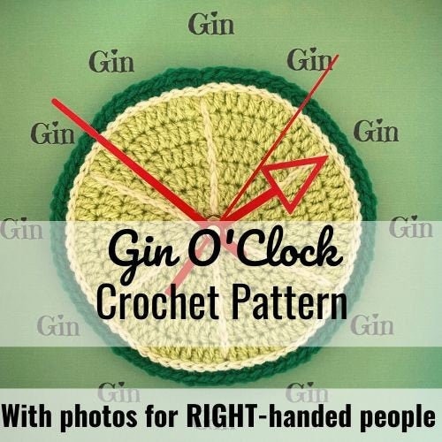 30 Crochet Clock Patterns That Keep Time in Handmade Style 29 Gin O'Clock Crochet Pattern