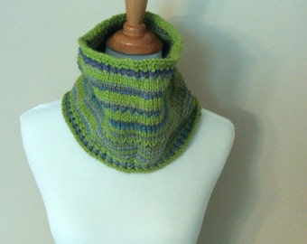 Cowl, Hand Knit with Textured Stitches