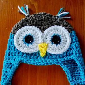 Owl Hat - Newborn to Adult sizes available, Animal Hat, Character Hat, Baby Hat, Child Hat, Christmas Gift Idea, Baby Shower Gift Idea, Hat