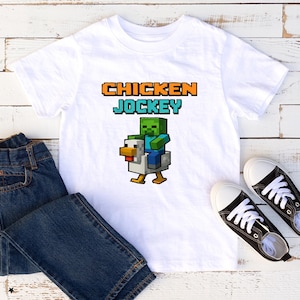 Gamers Chicken Jockey printed Crewneck T-shirt #00221