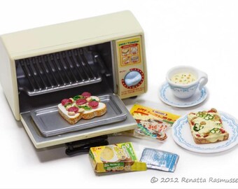 Is Dinner Ready?! Pizza toast ,oven miniatures food