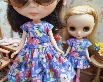 Doll Flower Dress: Fits Blythe, Licca, Holala Dolls