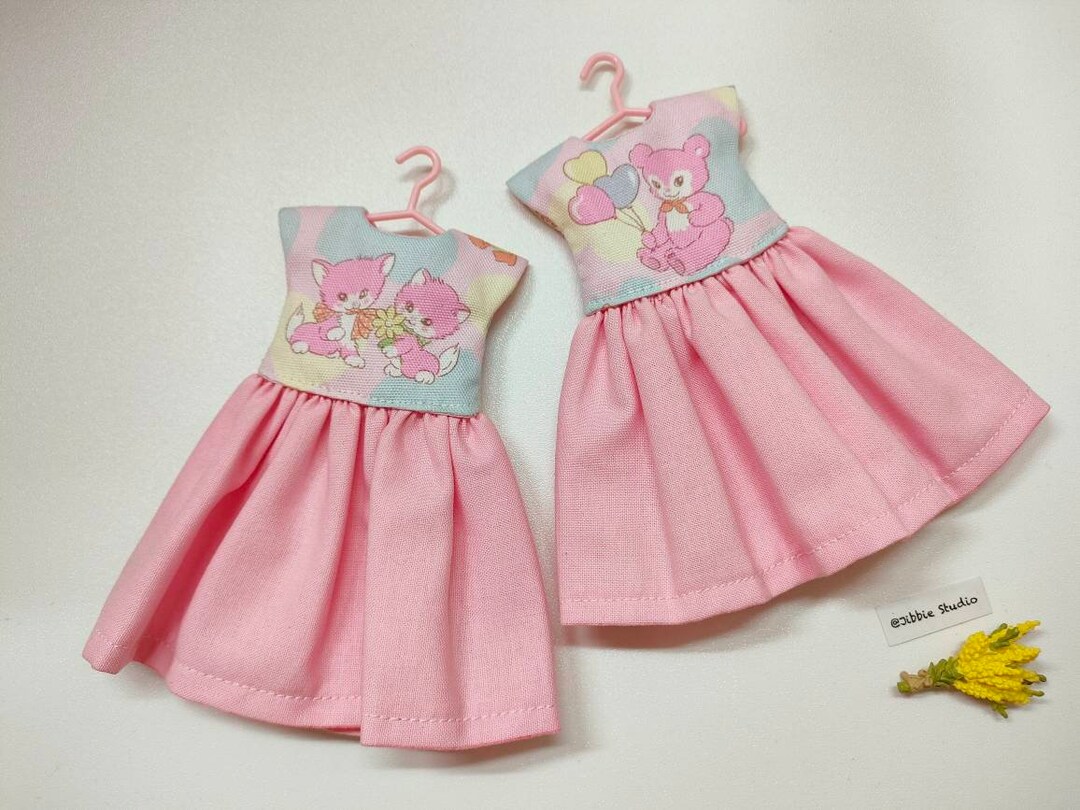 Pastel Colors Dress for Licca, Neo Blythe, Ruruko, Skipper Etsy
