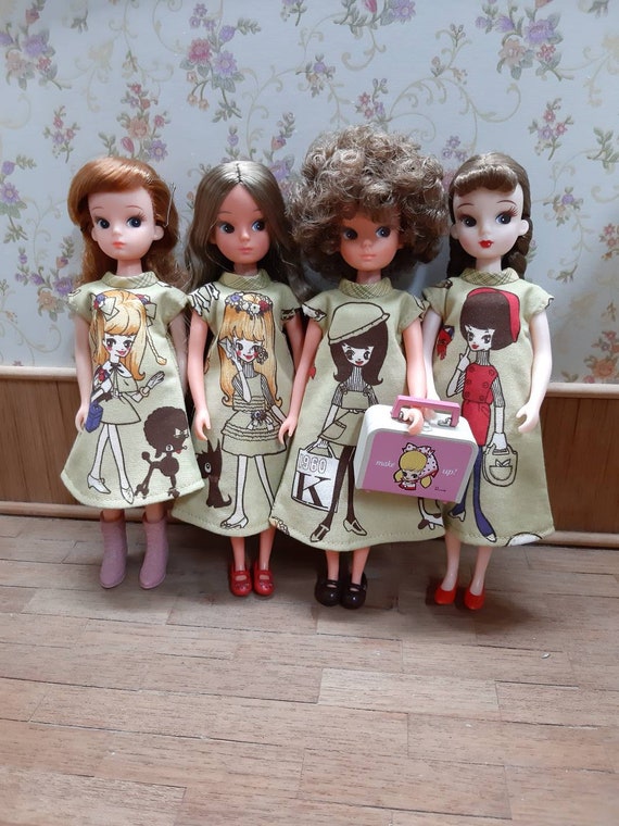 Dress for Blythe Licca Skipper Ruruko Doll Vintage Style Rune Naito Vintage Anime Etsy Australia