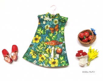 Restock Mushroom Dollclothes : for Blythe, Licca, Skipper, Holala, Ruruko or similarly size